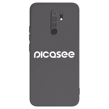 Picasee Μαύρη θήκη σιλικόνης για Xiaomi Redmi 9 - Picasee - new logo - white