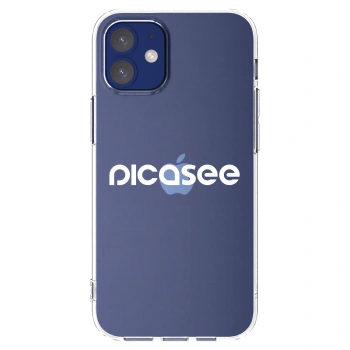 Picasee διαφανής θήκη σιλικόνης Apple iPhone 12 mini - Picasee - new logo - white