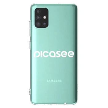 Picasee διαφανής θήκη σιλικόνης Samsung Galaxy M31s - Picasee - new logo - white