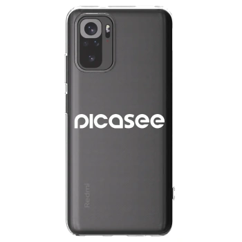 Picasee διαφανής θήκη σιλικόνης Xiaomi Redmi Note 10 - Picasee - new logo - white