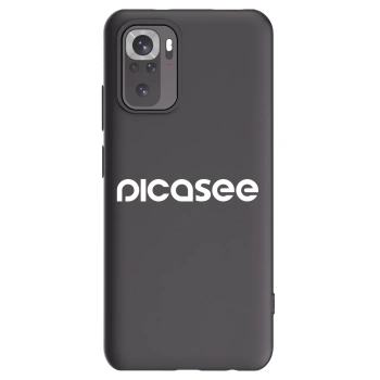 Picasee Μαύρη θήκη σιλικόνης για Xiaomi Redmi Note 10 - Picasee - new logo - white