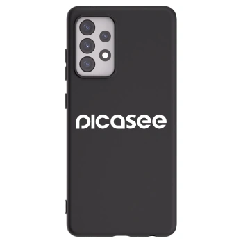 Picasee Μαύρη θήκη σιλικόνης για Samsung Galaxy A52 5G A525F - Picasee - new logo - white