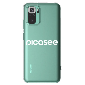 Picasee διαφανής θήκη σιλικόνης Xiaomi Redmi Note 10 Pro - Picasee - new logo - white
