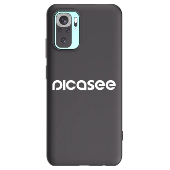 Picasee Μαύρη θήκη σιλικόνης για Xiaomi Redmi Note 10 Pro - Picasee - new logo - white