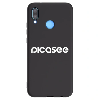 Picasee Μαύρη θήκη σιλικόνης για Huawei P20 Lite - Picasee - new logo - white