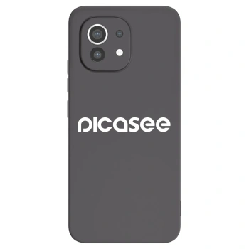 Picasee Μαύρη θήκη σιλικόνης για Xiaomi Mi 11 - Picasee - new logo - white