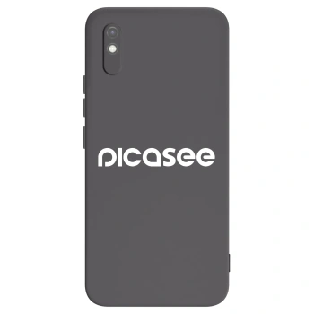 Picasee Μαύρη θήκη σιλικόνης για Xiaomi Redmi 9AT - Picasee - new logo - white