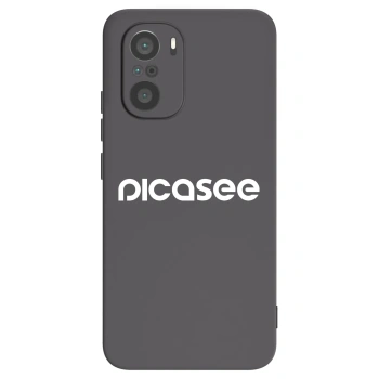 Picasee Μαύρη θήκη σιλικόνης για Xiaomi Poco F3 - Picasee - new logo - white