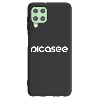 Picasee Μαύρη θήκη σιλικόνης για Samsung Galaxy A22 A225F 4G - Picasee - new logo - white