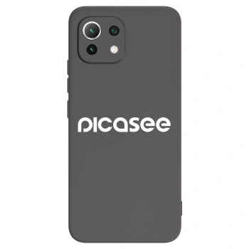 Picasee Μαύρη θήκη σιλικόνης για Xiaomi 11 Lite 5G NE - Picasee - new logo - white