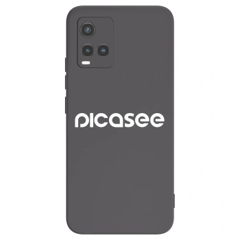 Picasee Μαύρη θήκη σιλικόνης για Vivo Y33s - Picasee - new logo - white