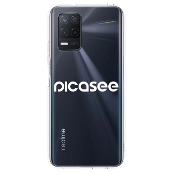 Picasee διαφανής θήκη σιλικόνης Realme 8 5G - Picasee - new logo - white