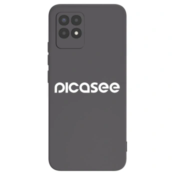 Picasee Μαύρη θήκη σιλικόνης για Realme 8i - Picasee - new logo - white