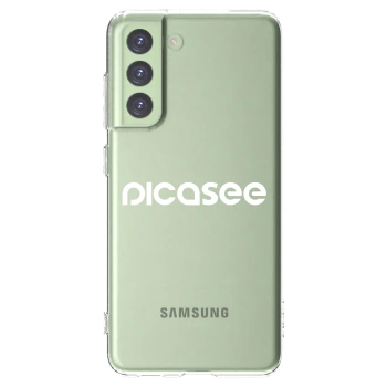 Picasee διαφανής θήκη σιλικόνης Samsung Galaxy S21 FE 5G - Picasee - new logo - white