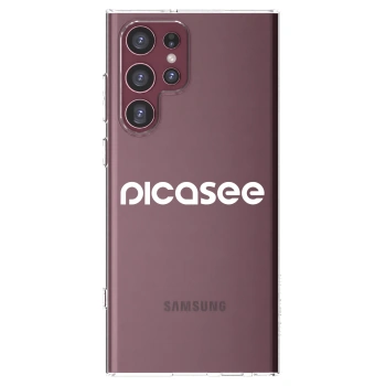 Picasee διαφανής θήκη σιλικόνης Samsung Galaxy S22 Ultra 5G - Picasee - new logo - white