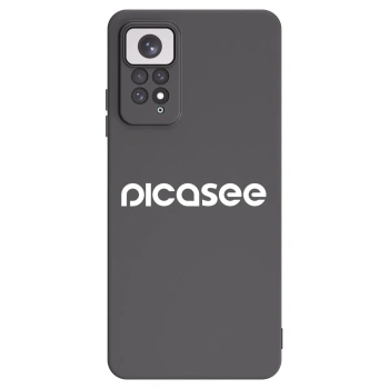 Picasee Μαύρη θήκη σιλικόνης για Xiaomi Redmi Note 11 - Picasee - new logo - white