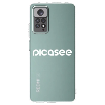 Picasee διαφανής θήκη σιλικόνης Xiaomi Redmi Note 11 - Picasee - new logo - white