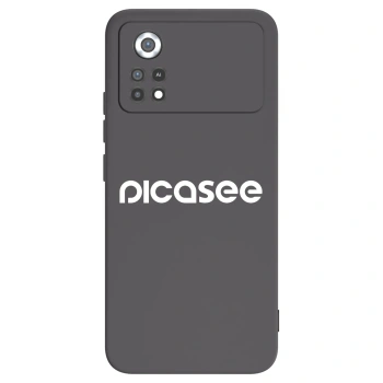 Picasee Μαύρη θήκη σιλικόνης για Xiaomi Poco X4 Pro 5G - Picasee - new logo - white