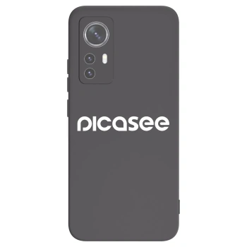 Picasee Μαύρη θήκη σιλικόνης για Xiaomi 12 - Picasee - new logo - white