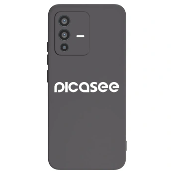 Picasee Μαύρη θήκη σιλικόνης για Vivo V23 5G - Picasee - new logo - white