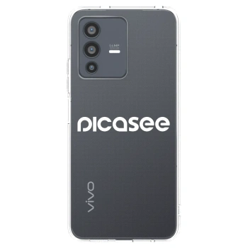 Picasee διαφανής θήκη σιλικόνης Vivo V23 5G - Picasee - new logo - white