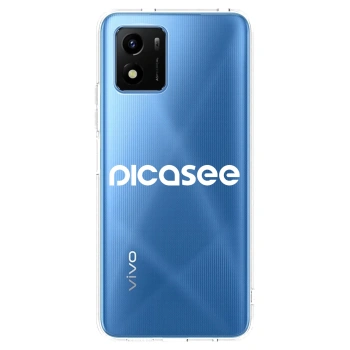Picasee διαφανής θήκη σιλικόνης Vivo Y01 - Picasee - new logo - white