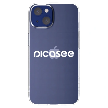 Picasee διαφανής θήκη σιλικόνης Apple iPhone 14 - Picasee - new logo - white