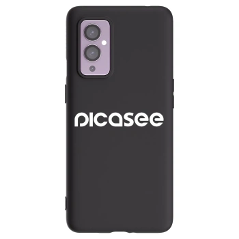 Picasee Μαύρη θήκη σιλικόνης για OnePlus 9 - Picasee - new logo - white