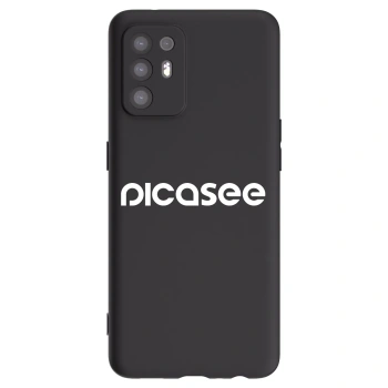 Picasee Μαύρη θήκη σιλικόνης για OPPO A94 5G - Picasee - new logo - white