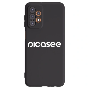 Picasee Μαύρη θήκη σιλικόνης για Samsung Galaxy A23 A235F 4G - Picasee - new logo - white