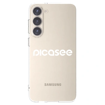 Picasee διαφανής θήκη σιλικόνης Samsung Galaxy S23+ 5G - Picasee - new logo - white