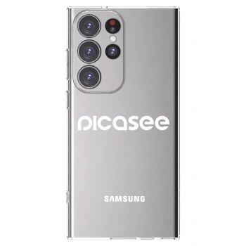 Picasee διαφανής θήκη σιλικόνης Samsung Galaxy S23 Ultra 5G - Picasee - new logo - white