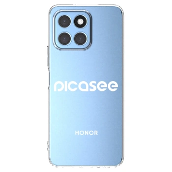 Picasee διαφανής θήκη σιλικόνης Honor X8 5G - Picasee - new logo - white