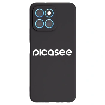 Picasee Μαύρη θήκη σιλικόνης για Honor X6 - Picasee - new logo - white