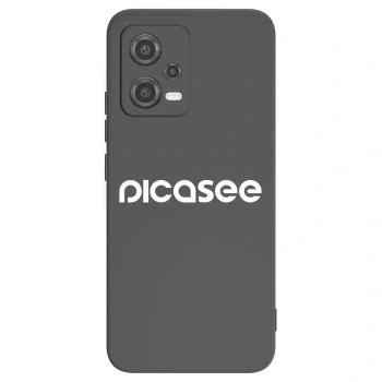 Picasee Μαύρη θήκη σιλικόνης για Xiaomi Poco X5 - Picasee - new logo - white