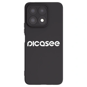 Picasee Μαύρη θήκη σιλικόνης για Honor X8a - Picasee - new logo - white