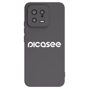 Picasee Μαύρη θήκη σιλικόνης για Xiaomi 13 - Picasee - new logo - white