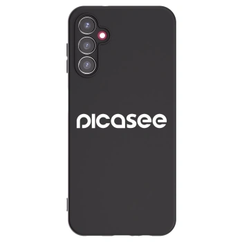 Picasee Μαύρη θήκη σιλικόνης για Samsung Galaxy A14 4G A145R - Picasee - new logo - white
