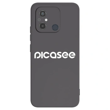 Picasee Μαύρη θήκη σιλικόνης για Xiaomi Redmi 12C - Picasee - new logo - white