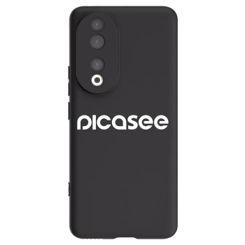 Picasee Μαύρη θήκη σιλικόνης για Honor 90 5G - Picasee - new logo - white