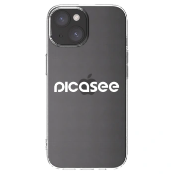 Picasee διαφανής θήκη σιλικόνης Apple iPhone 15 - Picasee - new logo - white