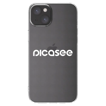 Picasee διαφανής θήκη σιλικόνης Apple iPhone 15 Plus - Picasee - new logo - white
