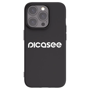 Picasee Μαύρη θήκη σιλικόνης για Apple iPhone 15 Pro - Picasee - new logo - white