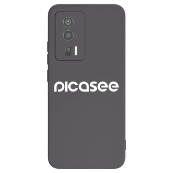 Picasee Μαύρη θήκη σιλικόνης για Xiaomi Poco F5 Pro 5G - Picasee - new logo - white