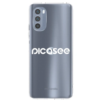 Picasee διαφανής θήκη σιλικόνης Motorola Moto G62 - Picasee - new logo - white