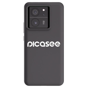 Picasee Μαύρη θήκη σιλικόνης για Xiaomi 13T - Picasee - new logo - white