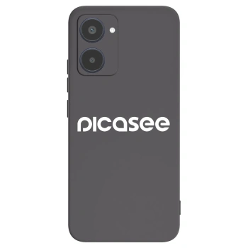 Picasee Μαύρη θήκη σιλικόνης για Realme 10 4G - Picasee - new logo - white