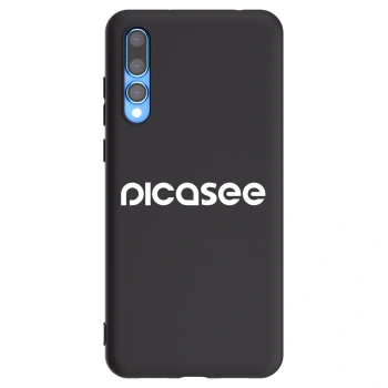 Picasee Μαύρη θήκη σιλικόνης για Huawei P20 Pro - Picasee - new logo - white