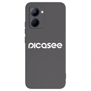 Picasee Μαύρη θήκη σιλικόνης για Realme C33 (2023) - Picasee - new logo - white