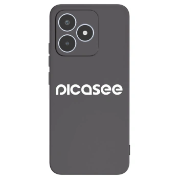 Picasee Μαύρη θήκη σιλικόνης για Realme C53 - Picasee - new logo - white